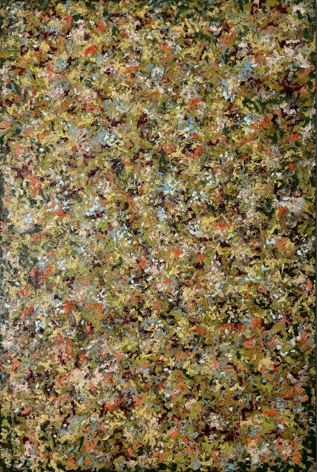 Blooming | Autumn, oil on canvas, textured oil painting by Brazilian artist Loris Assis