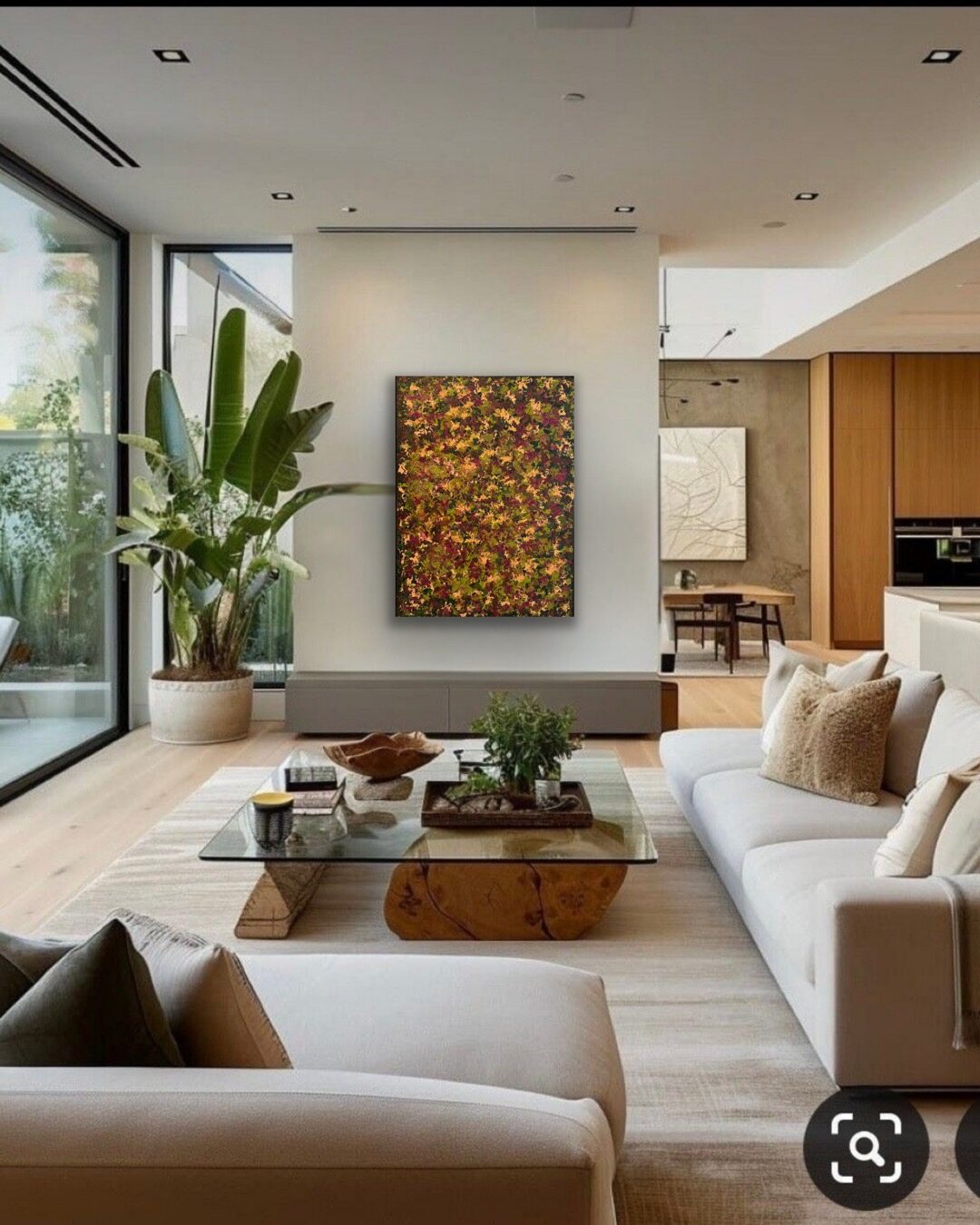 Between Leaves and Mist installed in a private residence