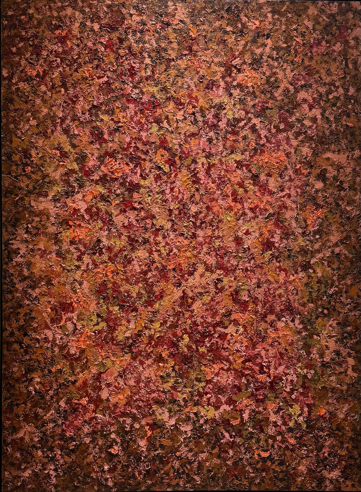 Echo of Planted Dreams, oil on canvas, textured oil painting by Brazilian artist Loris Assis