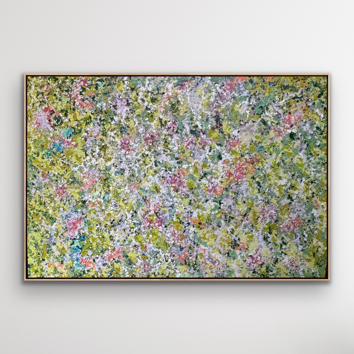Blooming in the Sun, oil on canvas, textured oil painting by Brazilian artist Loris Assis