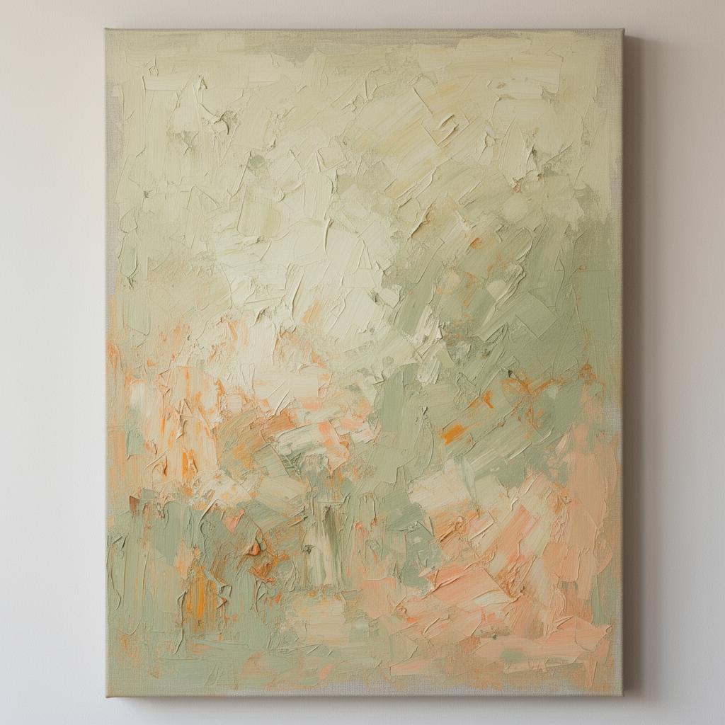 Echo of Planted Dreams, oil on canvas, textured oil painting by Brazilian artist Loris Assis